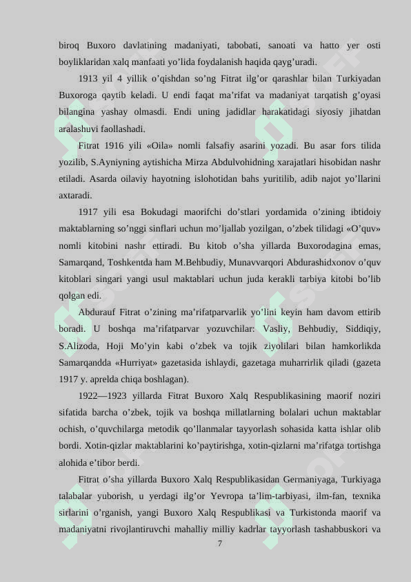 Abdurauf Fitratning oila asarida tarbiyaning ahamiyati 7