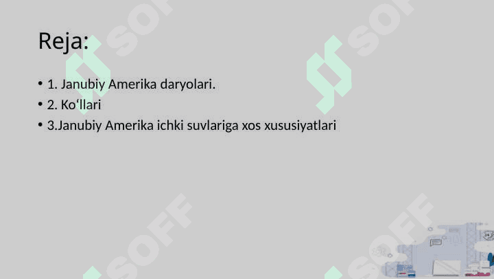 JANUBIY AMERIKA ICHKI SUVLARI 3