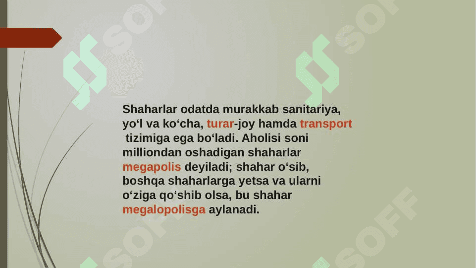 Shahar va qishloq aholi manzilgohlari. 8