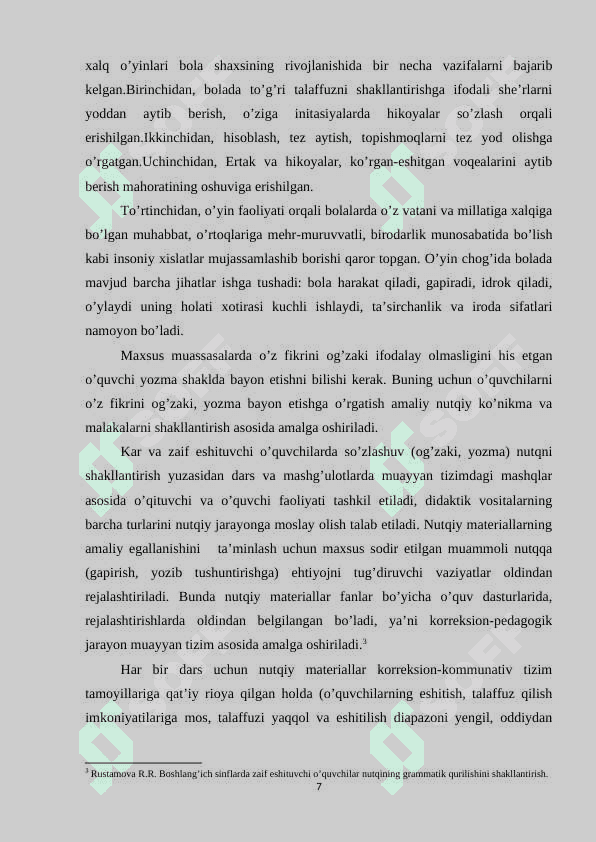 Eshitishida nuqsoni bor bolalar taʼlim muassasalarida ritmika mashg’ulotlari va ularga qo’yiladigan talablar 7
