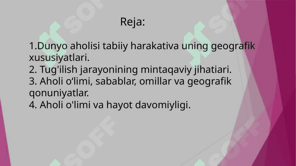 AHOLI TABIIY HARAKATI VA UNING DUNYOMIQYOSIDA GEOGRAFIK TAFOVUTLARI 2
