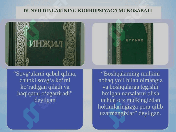 KORRUPSIYA –GLOBAL MUAMMO SIFATIDA. KORRUPSIYANING TARIXIY SHAKLLARI VA IJTIMOIY HAYOTDAGI KO’RINISHLARI 7