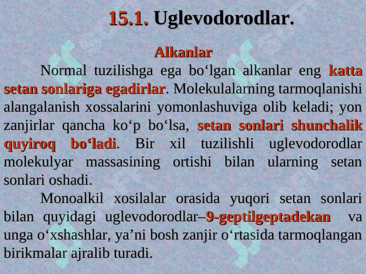 Uglevodorodlar va dizel yoqilg‘ilarini alangalanish xususiyatlari 3
