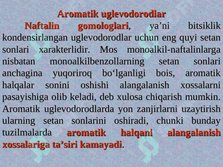 Uglevodorodlar va dizel yoqilg‘ilarini alangalanish xususiyatlari 5
