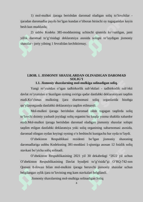 Jismoniy shaxslardan olinadigan soliqlar va ularni byudjetga undirish tartiblari 6