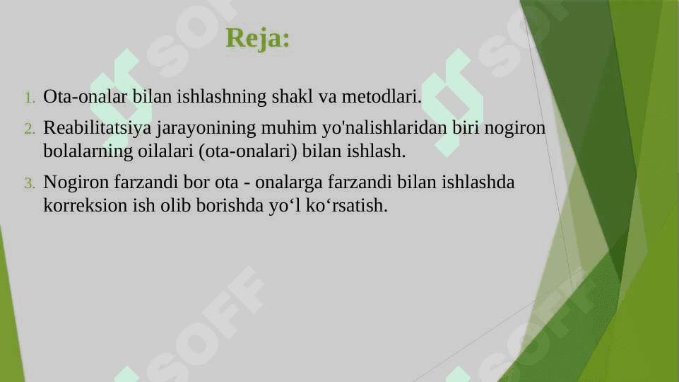 Ixtisoslashtirilgan yordamchi maktabda oligofrenopedagogning ota - onalar bilan olib boradigan ish jarayoni 2