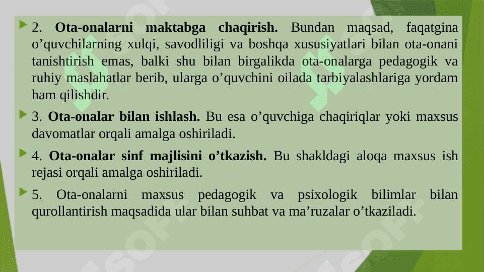 Ixtisoslashtirilgan yordamchi maktabda oligofrenopedagogning ota - onalar bilan olib boradigan ish jarayoni 4