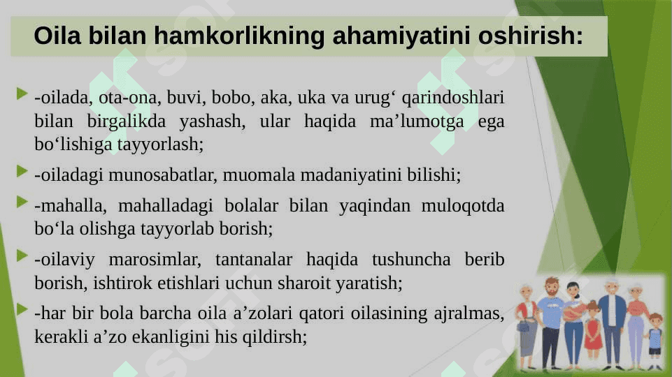 Ixtisoslashtirilgan yordamchi maktabda oligofrenopedagogning ota - onalar bilan olib boradigan ish jarayoni 8
