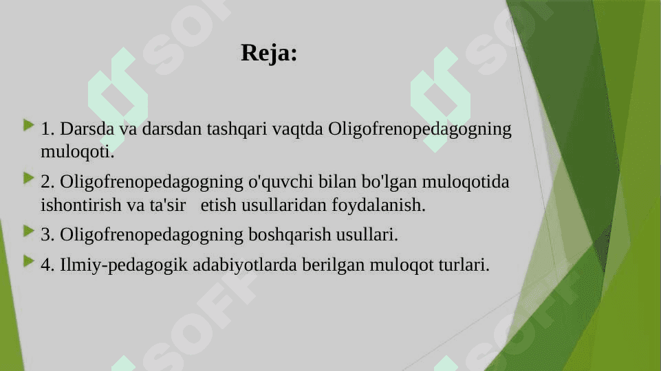 Oligofrenopedagog bilan o‘quvchi o‘rtasidagi muloqot. 2