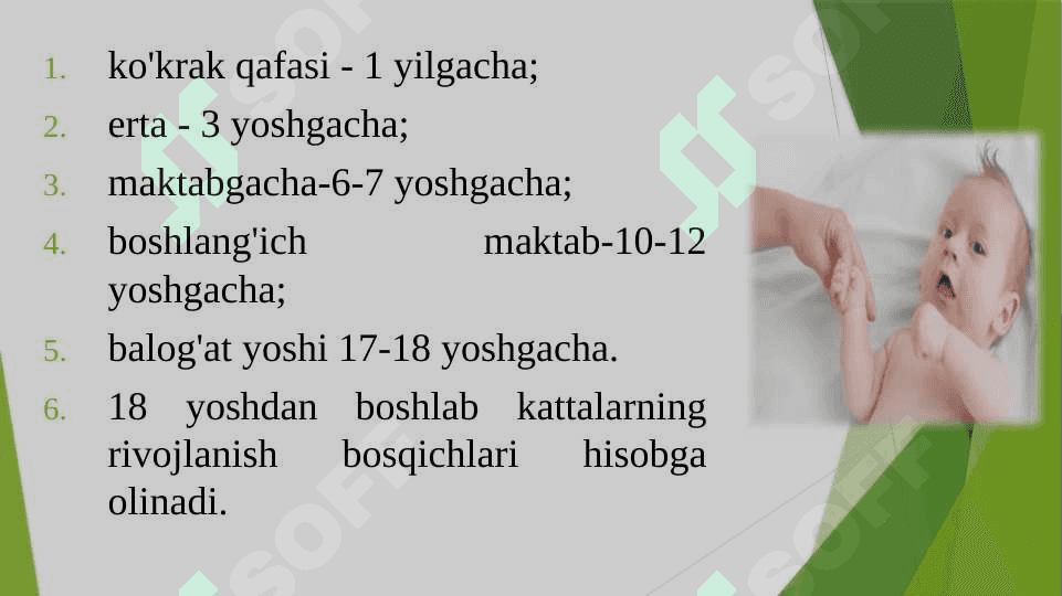 O‘yinlarni tanlash. O‘yinlarning yoshga bog‘liqligi. 8