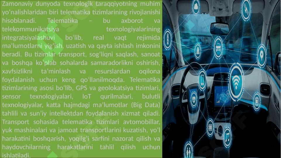 Zamonaviy telematika tizimlari 2