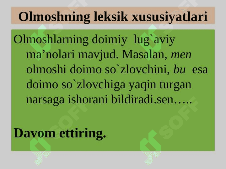 OLMOSHNING TA’RIFI VA LEKSIK–GARAMMATIK XUSUSIYATLARI 3