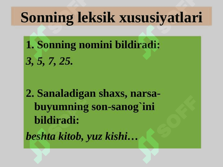 SON SO`Z TURKUMI 4