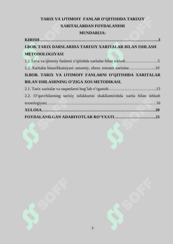 Tarix va ijtimoiy  fanlar o’qitishda tarixiy xaritalardan foydalanish 2