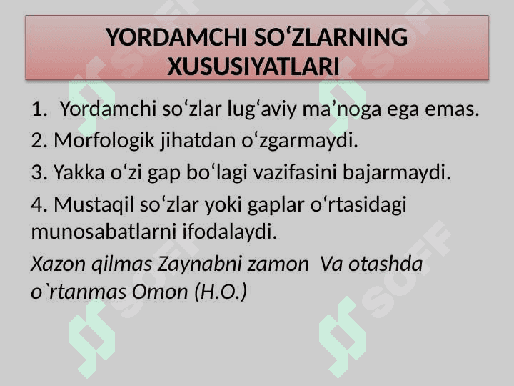 YORDAMCHI SO‘ZLAR 3