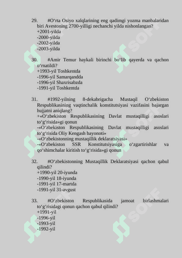 tarix fanidan 500 ta test savollari va javoblari 7