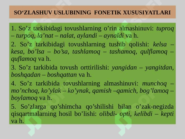 USLUBIYAT HAQIDA MA’LUMOT. NUTQ USLUBLARI 6