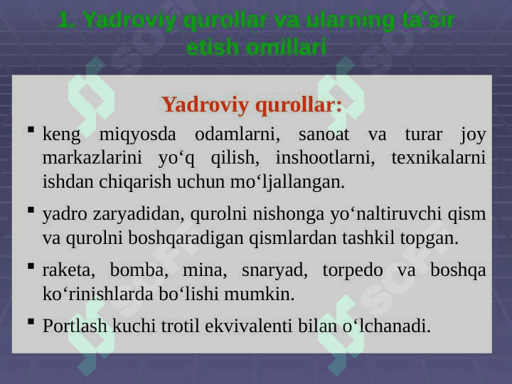 Favqulodda vaziyatlar turlari va xususiyatlari 7