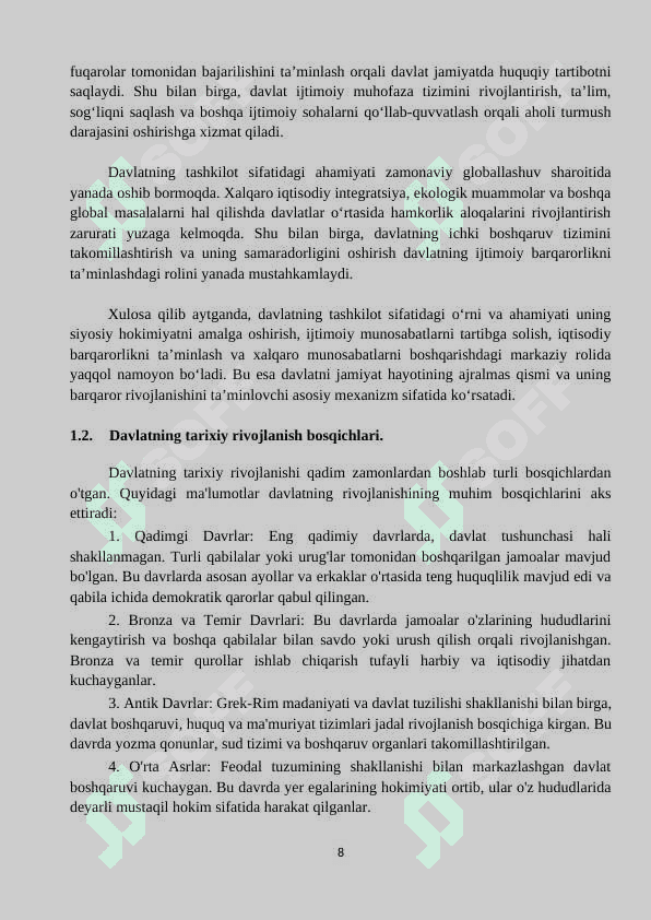 Davlat tushunchasi va uning mohiyati 8