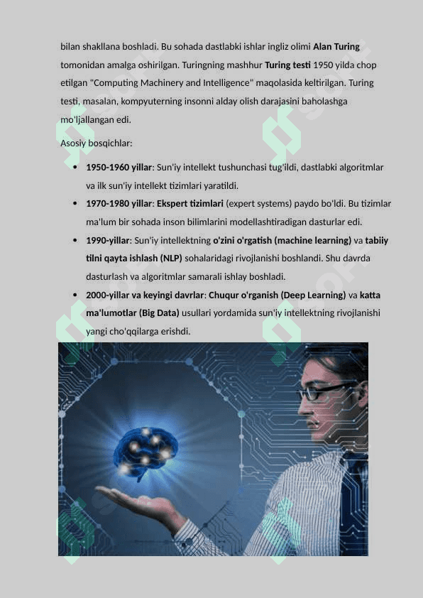 Suniy intellekt fanidan mustaqil ish 4