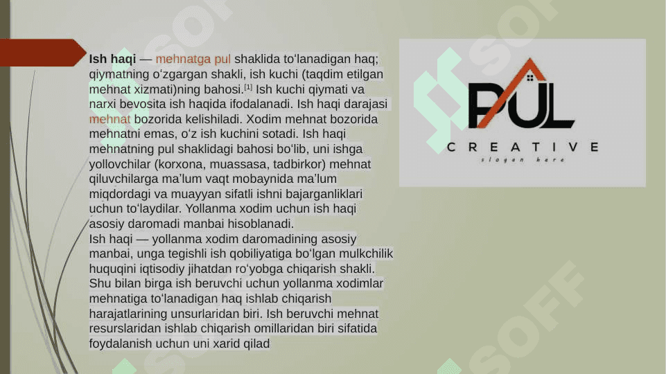 MEHNATGA HAQ TOʻLASh TIZIMLARINI TAShKIL ETISh. 2