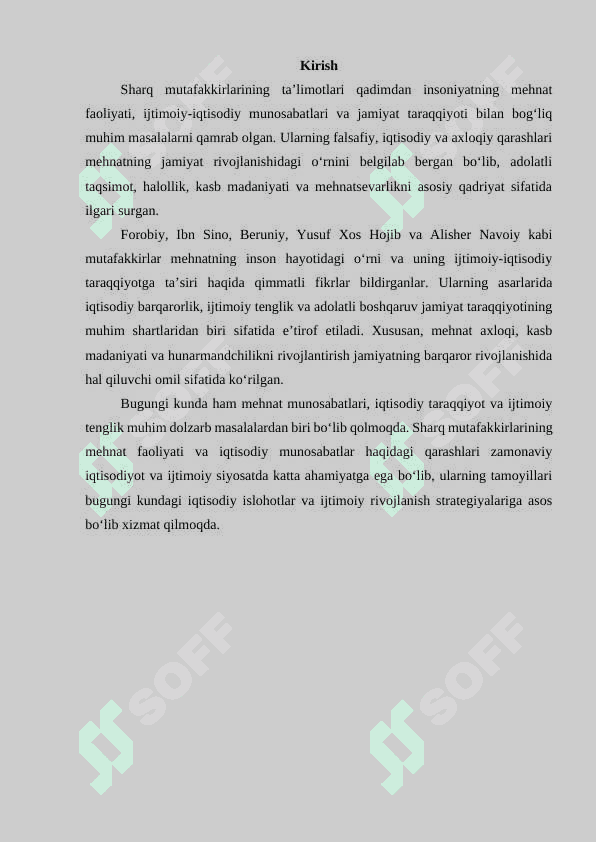 Sharq mutafakkirlari ta'limotlarida mehnat faoliyati va ijtimoiy iqtisodiy munosabatlarning o'rni 2
