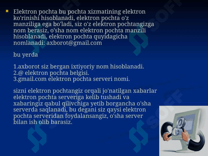 Elektron pochta va ijtimoiy tarmoqlarr 3
