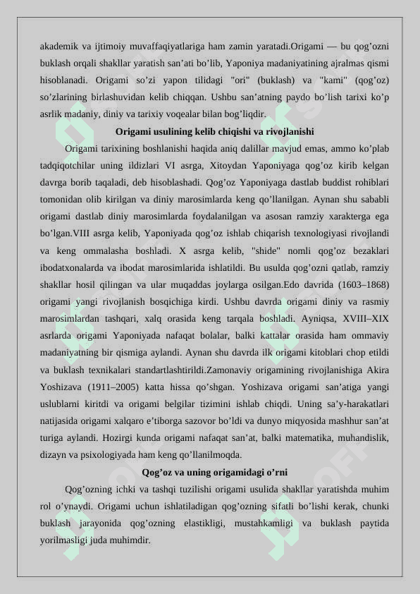 Origami usulida o‘yinchoqlar tayyorlash 4