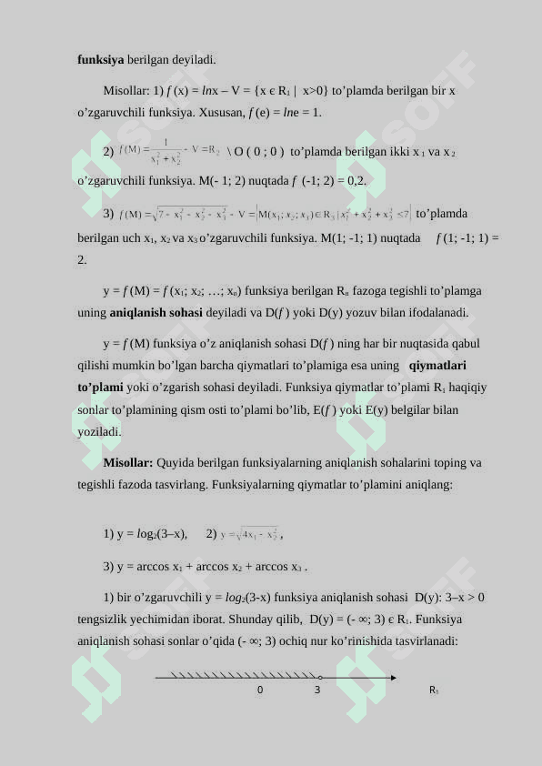 Bir o’zgaruvchili uzluksiz funksiyalar kurs ishi mat-analiz 6