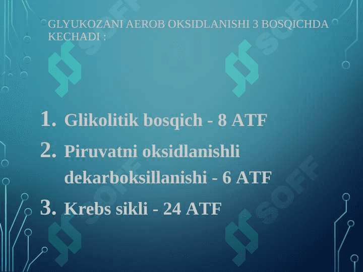 GLYUKOZА KАTАBOLIZMI VА GLYUKONEOGENEZ. PENTOZOFASFAT YO`LINING AHAMIYATI 3