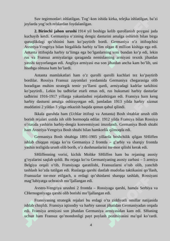XVII ASRNING IKKINCHI YARMI - XX ASR BOSHIDA XALQARO MUNOSABATLAR 4