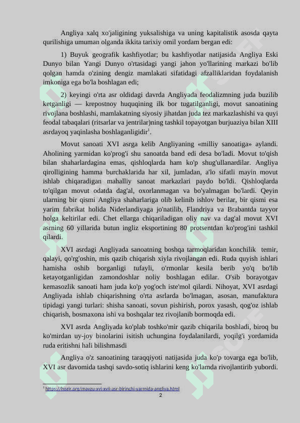 XVI-XVII ASR BIRINCHI YARMIDA ANGLIYA 2