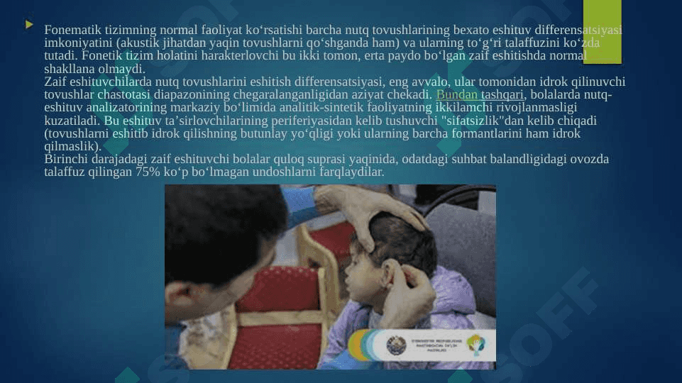 Eshitishida nuqsoni bo‘lgan shaxslarning idrok xususiyatlari 6