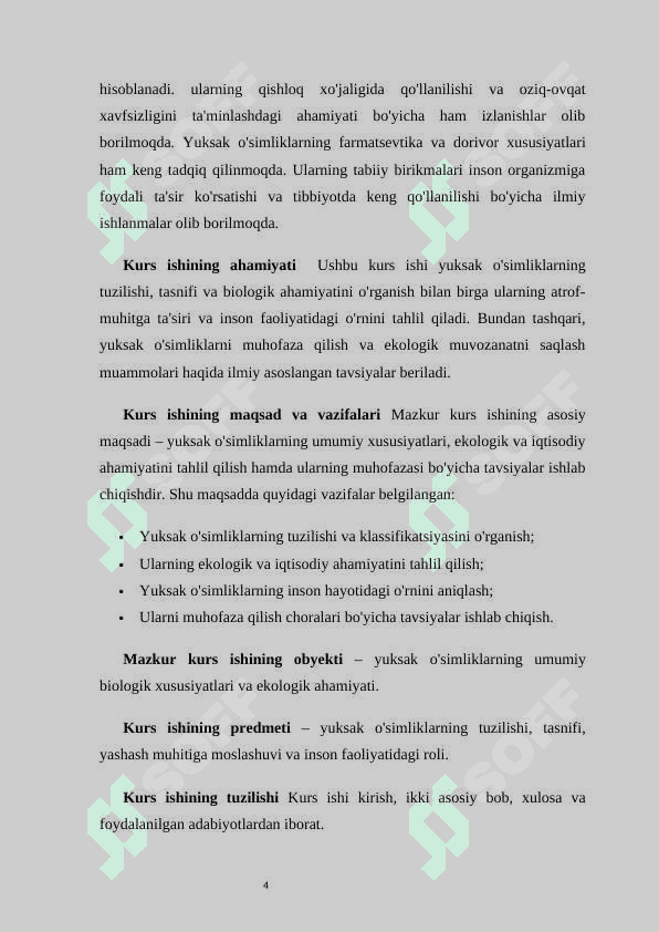 Yuksak oʻsimliklar 4