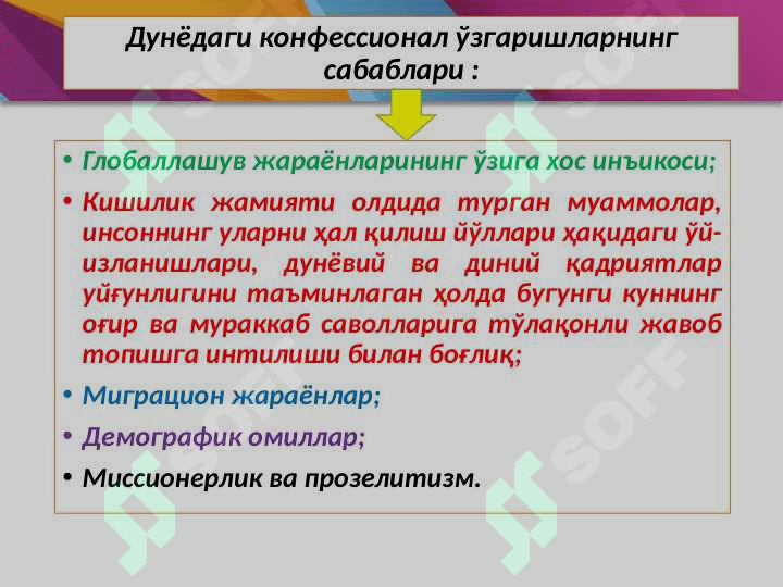 Zamonaviy dunyoning konfessial manzarasi 4