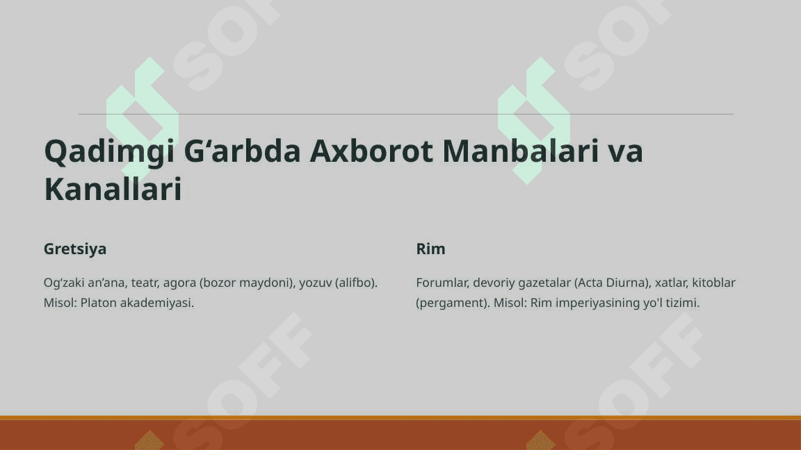 Qadimgi Sharq va G‘arbda mediasavodxonlik va axborot almashinuvi 4