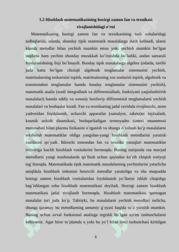 Chiziqli algebraik tenglamalar sistemasini teskari matritsalar usuli bilan yechish 8