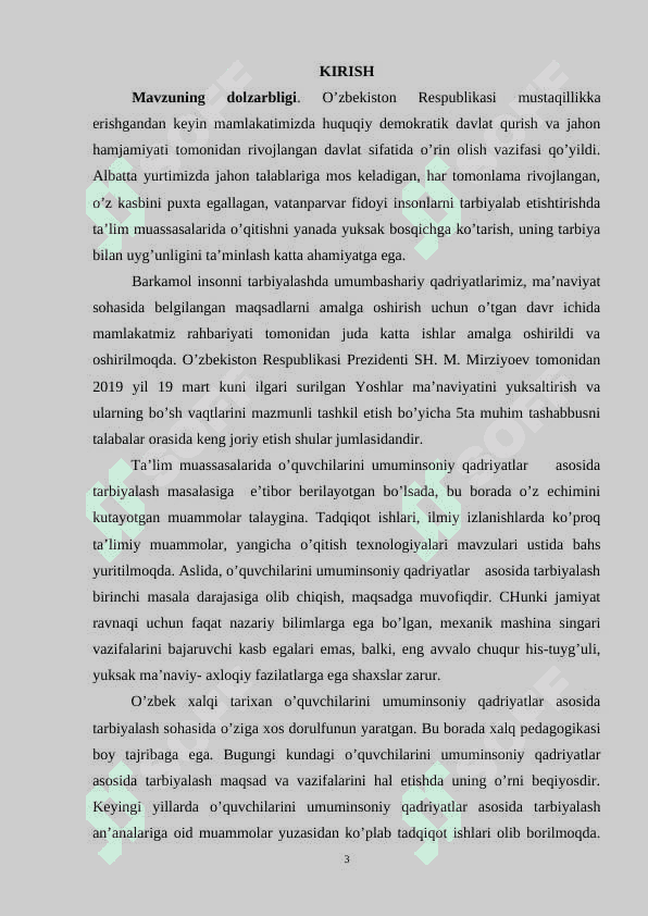 Boshlang’ich sinf o’quvchilarini milliy qadriyat va anʼanalar orqali tarbiyalash yo’llari 3