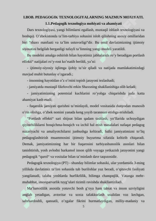 Shaxs psixologiyasi  mavzusini o’qishda zamonaviy pedagogik texnalogiyalardan foydalanish 5