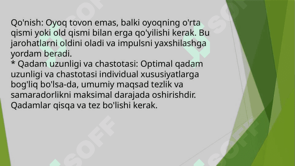 Yugurish texnikasi asoslari 3