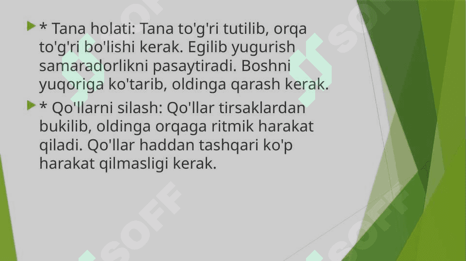 Yugurish texnikasi asoslari 4