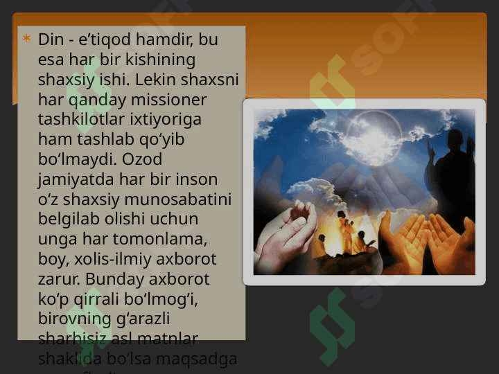 Dinninng jamiyatdagi funksiyalari 4