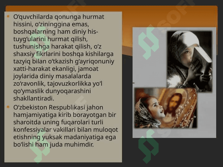 Dinninng jamiyatdagi funksiyalari 6