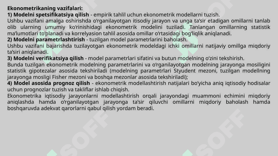 RESPUBLIKA HUDUDLARI IQTISODIY KO'RSATKICHLARINI KOMPLEKS EKONOMETRIK MODELLASHTIRISH 4