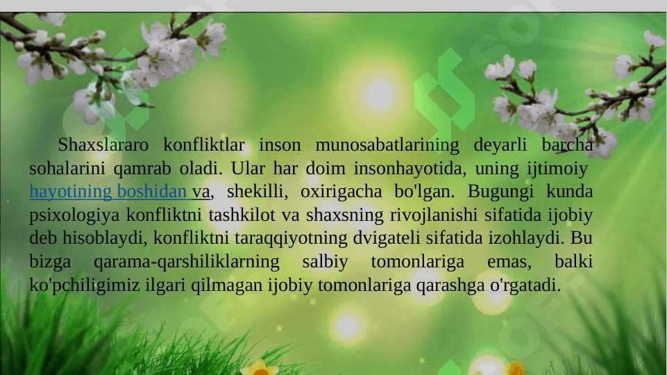 Shaxslararo konflikt 3