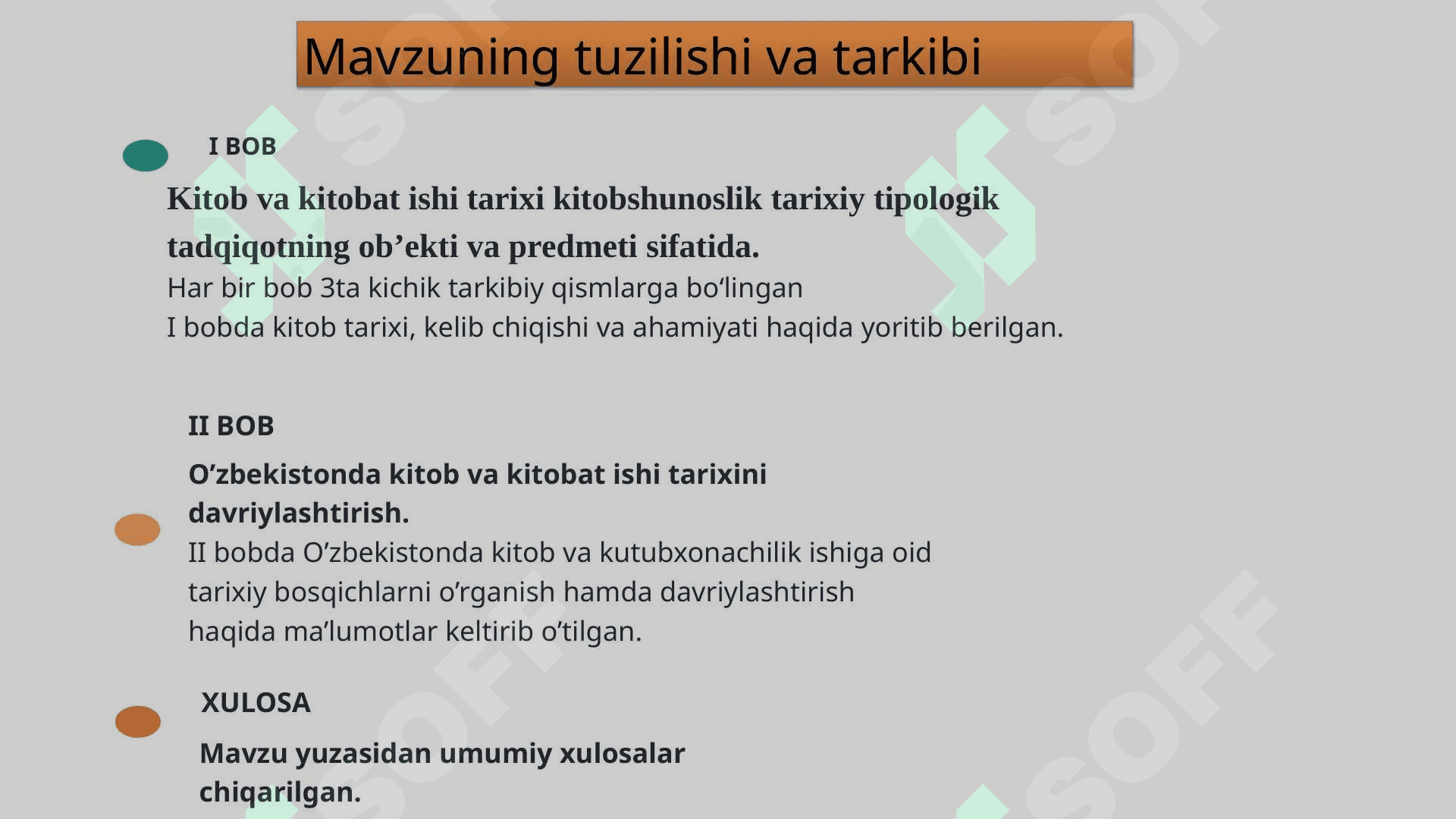 KITOBSHUNOSLIK VA KITOB TARIXI NAZARIY VA METODOLOGIK ASOSLARI 2