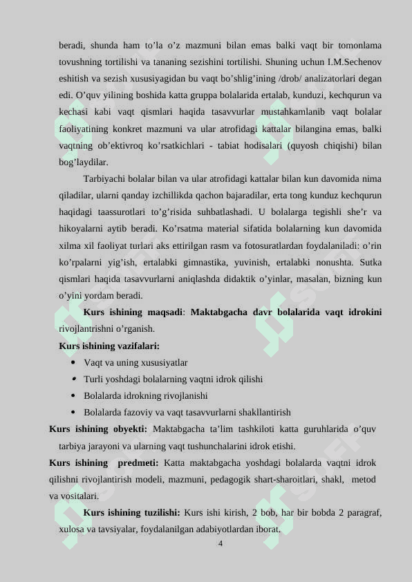 Maktabgacha davr bolalarida vaqt idrokini rivojlanishi 4