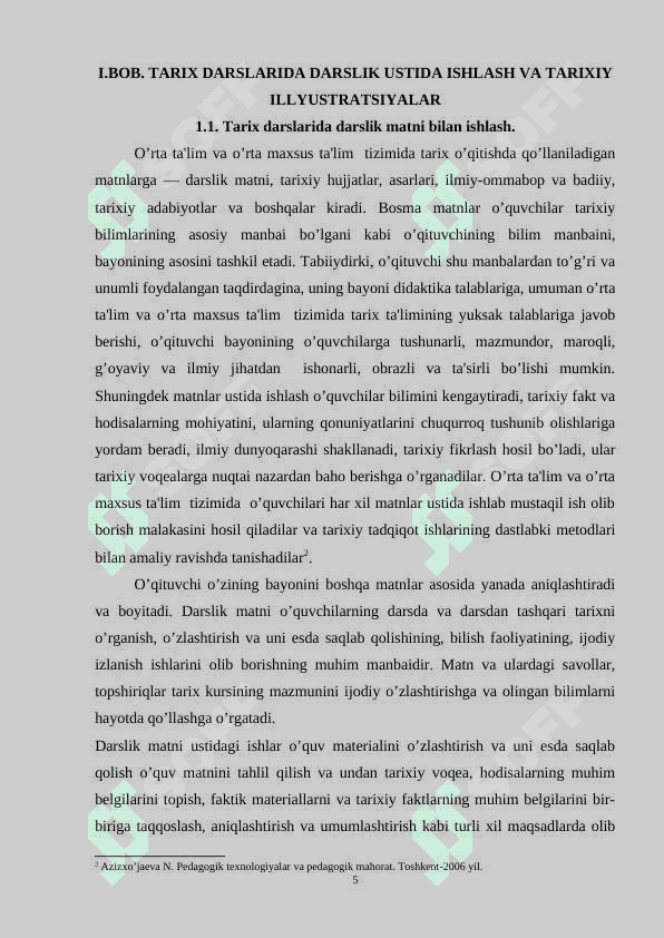 8-sinflarda Jahon tarixi darslarida illyustratsiyalar bilan ishlash metodlari 5