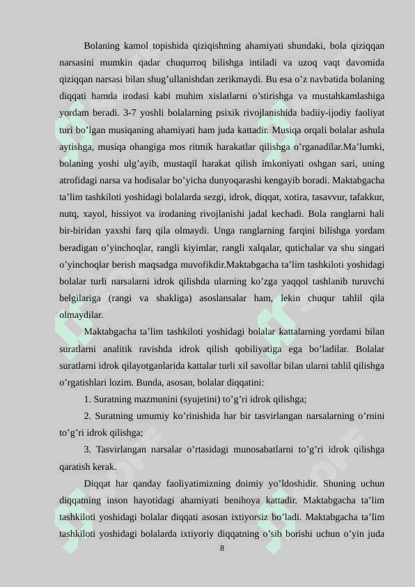 maktabgacha davri bolalarida irodaviy faoliyatining tarkib topishi 8