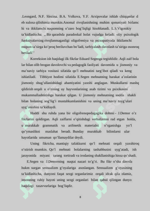 MUJASSAM NUQSONLI BOLALARNING IJTIMOIY MOSLASHUVI BO’YICHA XORIJIY MAMLAKATLAR TAJRIBASI 8
